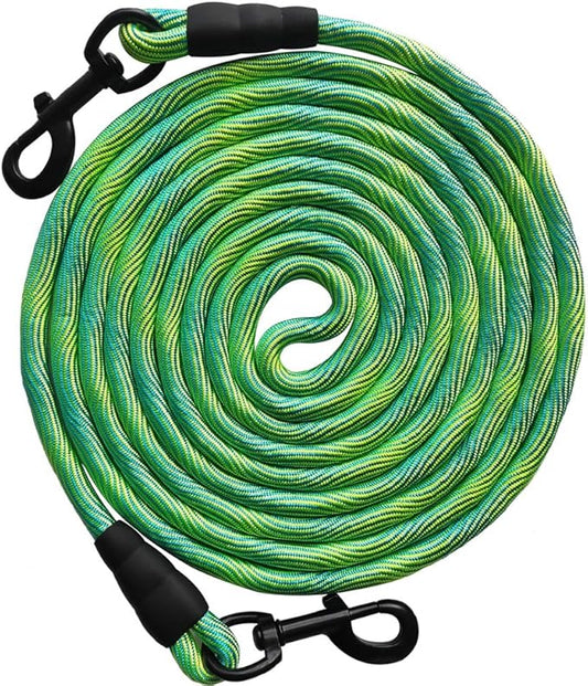 50ft Extra Long Dog Leash Outdoor Rope – Heavy Duty Nylon Tether for Large Dogs